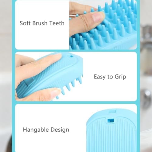 rubber dog brush, suitable for medium to large pets (dogs, cats)