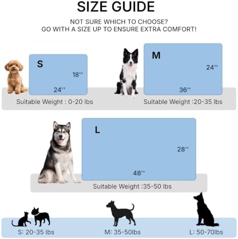 Dog Cooling Mat, Large & Medium Dogs, Self-Cooling Pad, Q-Max>0.4