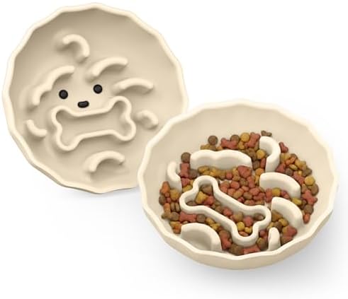 Slow Feeder Dog Bowls Made of Premium Food-Grade Silicone