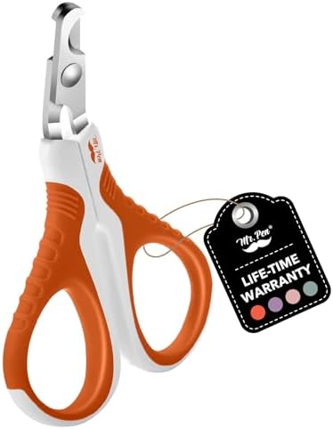 Mr. Pen- Cat Nail Clipper, Raspberry Red & White Cat Nail Trimmer