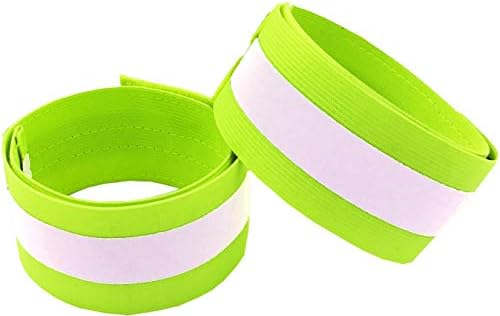 Reflective Bands for Night Walking Reflective Arm Bands for Runners Reflective Wristbands Reflective Ankle Bands Cycling Reflective Running Gear Bike Pant Leg Strap Bicycle Pants Clips