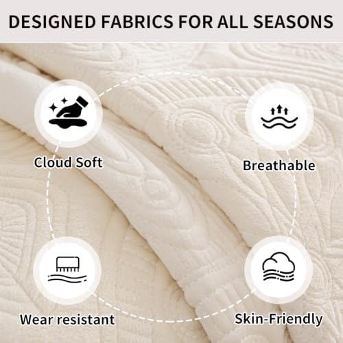 Couch Covers for Sofa, Flower Couch Cover for Dogs, Bohemia Sofa Covers Washable, Anti Slip Furniture Protector Covers for Armrest(1pc, Beige White, 27.6"x 27.6")