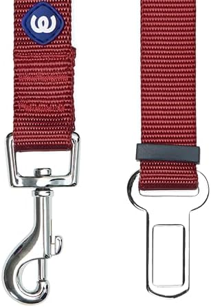 Blueberry Pet Dog Leash Puppy Essentials Seat Belt Tether for Dogs Cats, Fired Brick, Heavy Duty Dog Leashes for Large Dogs - Safety for Pet Parents, Road Trip Enthusiasts, 2"x27.5"
