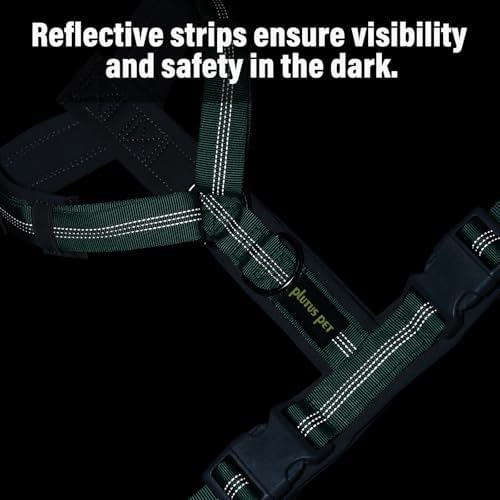 Plutus Pet No Pull Dog Harness, Adjustable Nylon Harness with Soft Padding