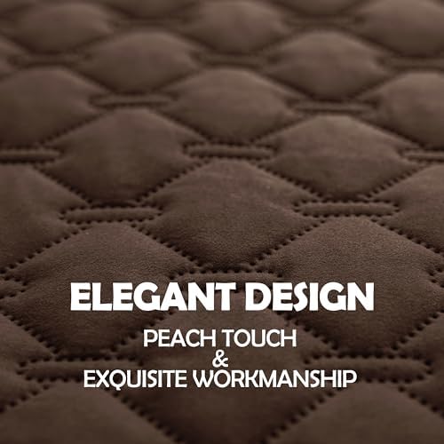 gogobunny 3X Stronger Waterproof Pet Blanket, Scratch Proof Furniture Protector for Dogs Cats, Reversible Cover 82x102 Inch, Dark Chocolate