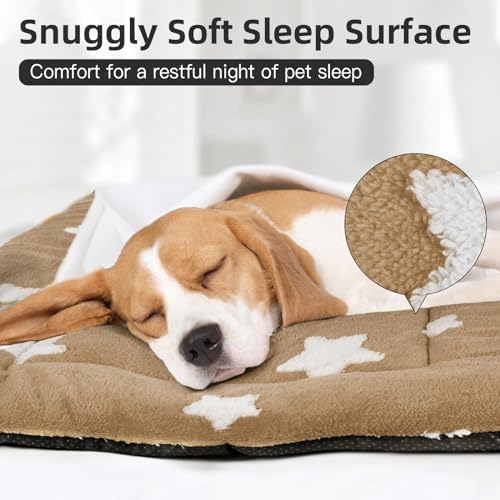 Mora Pets Dog Crate Pad Washable Puppy Dog Bed for Crate Flat Kennel Mat