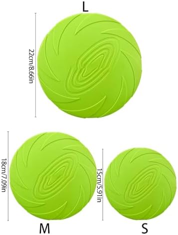 Nonslip Dog Flying Discs Chew Outdoor Toy Rubber Soft Training Exercise for Active Pet Dog Disc Chew