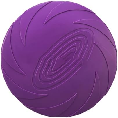 Nonslip Dog Flying Discs Chew Outdoor Toy Rubber Soft Training Exercise for Active Pet Dog Disc Chew