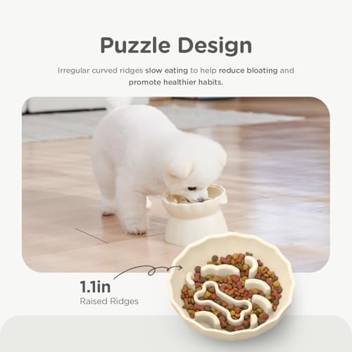 Slow Feeder Dog Bowls Made of Premium Food-Grade Silicone