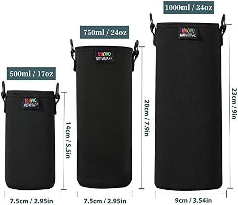 Nuovoware Water Bottle Carrier, 1000ML, Black