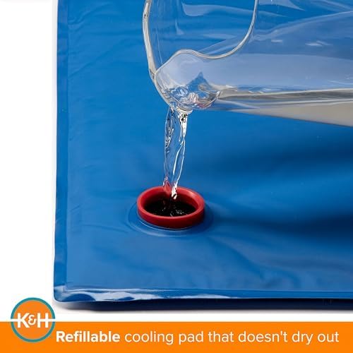 K&H Dog Cooling Mat, Coolin' Pet Pad - X-Large 38x27in Chill Blue