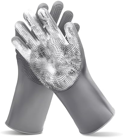 Pet Grooming Gloves—Dog Washing Gloves with High-Density Teeth