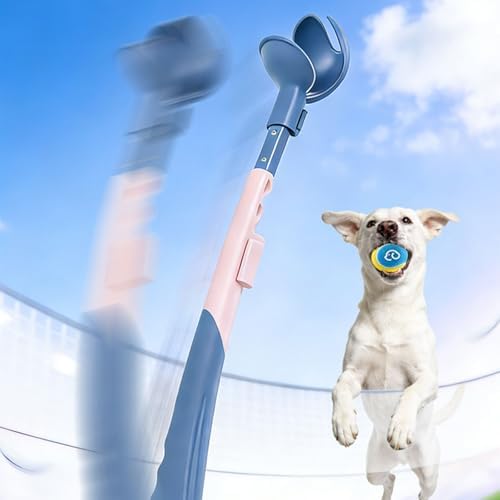 Dog Ball Launching Thrower for Fetching with Extendable Club for Interaction Play and Outdoor Fun Training Game Pet Training Ball Thrower