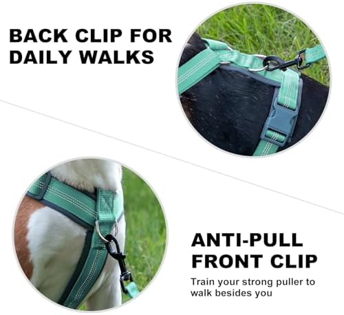Plutus Pet No Pull Dog Harness, Adjustable Nylon Harness with Soft Padding