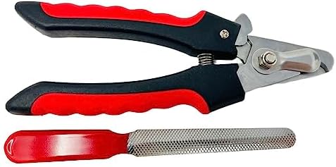 G.B.S Dog & Cat Pets Nail Trimmers and Clippers - with Safety Guard to Avoid Over Cutting, Free Nail File, Stainless Steel Blade - Professional Grooming Tool for Pets