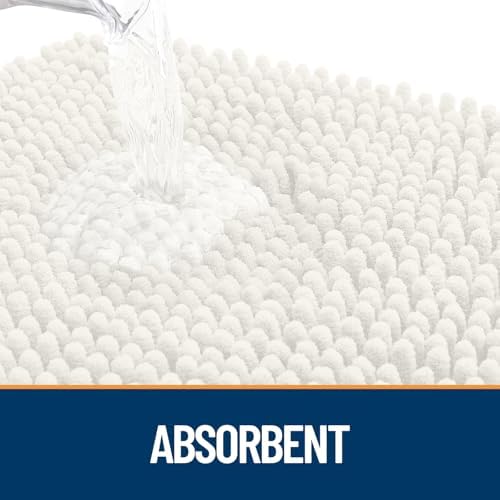 OLANLY Dog Door Mat for Muddy Paws 59x20, Super Absorbent Chenille Mud Mat