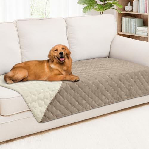 Smiry Waterproof Reversible Pet Couch Covers for Dogs