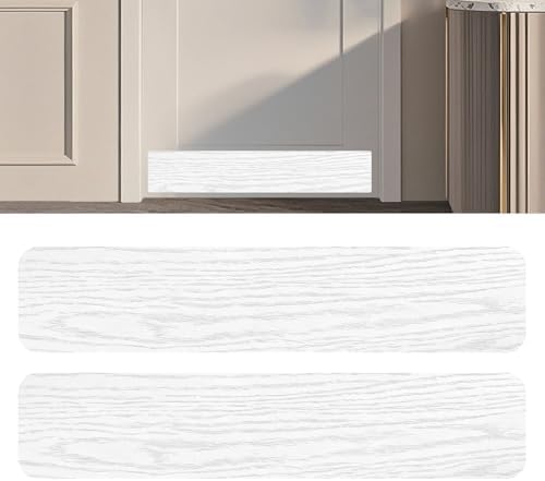 Dog Door Protector from Scratching, Steel Guard, White Oak Woodgrain 6"x30"