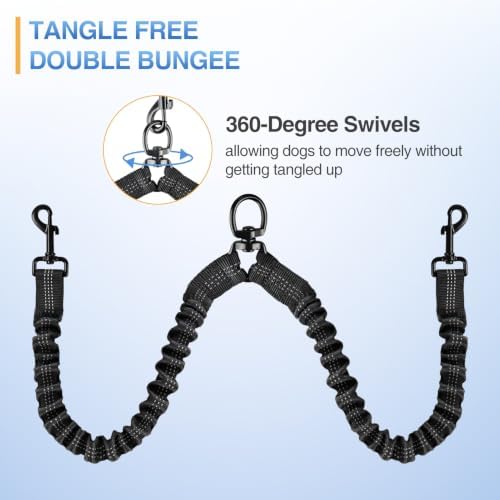 Kytely Dual Dog Leash, Hands Free Double Dog Leash