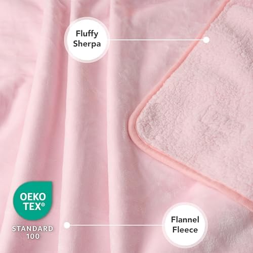 PetAmi Waterproof Dog Blanket Puppy Cat Large Couch Cover, 40x60 Pink