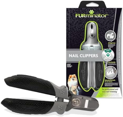 FURminator Nail Clipper, Professional and Simple to use, Suitable for Dogs and Cats, Grey, 153245