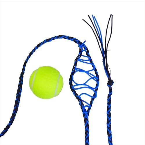 Dog Ball Launcher Handmade Leather Throwing Sling Old Fashioned Slingshot Rock Sling Paracord Balearic Shepherd Sling Handcrafted Braided Roman Greek Throwing Sling