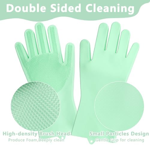 Pet Grooming Gloves—Dog Washing Gloves with High-Density Teeth