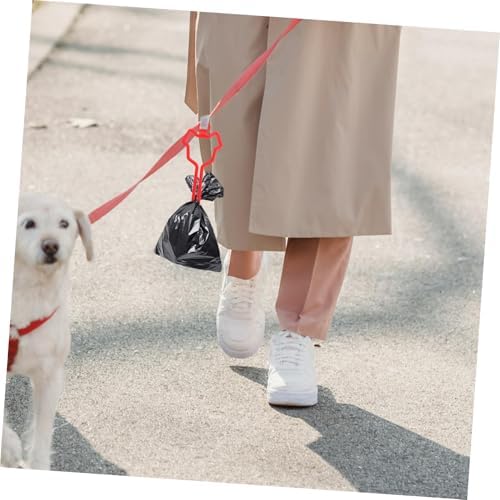 HANABASS Poop Bag Clip for Leash Lightweight Waste Bag Carrier for Dogs Durable Material Convenient for Walking Biking and Outdoor Activities