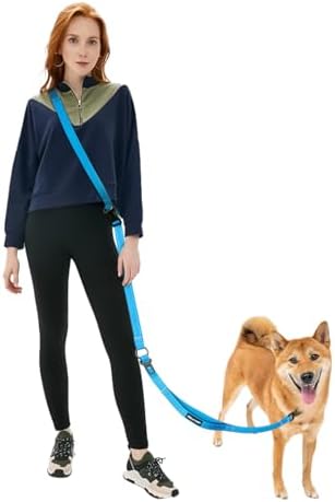 Hands Free Dog Leash with Seatbelt Set, Adjustable 5.3-7.9ft