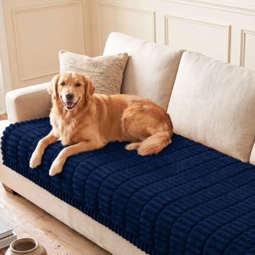hyha Couch Cover for Dogs, Washable Non Slip Plush Flannel Sofa Protector