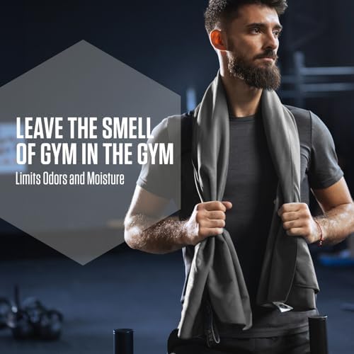VENTURE 4TH Quick Dry Microfiber Towel for Camping & Gym - Charcoal XL