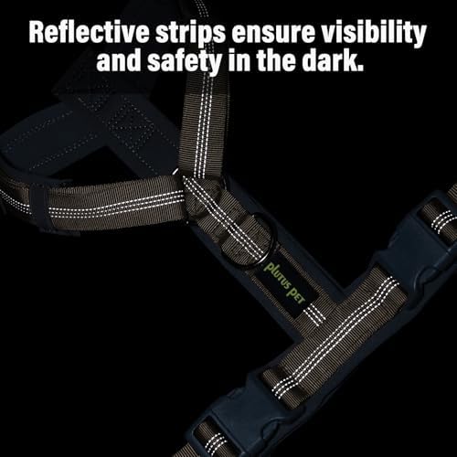 Plutus Pet No Pull Dog Harness, Adjustable Nylon Harness with Soft Padding