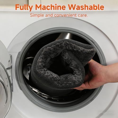 Dog Bed Medium Size Dog, 30x19 Plush Washable Dark Gray Flat Pet Bed