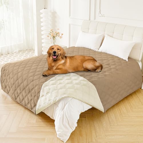 Smiry Waterproof Dog Bed Cover, Reversible Pet Blanket for Sofa Couch