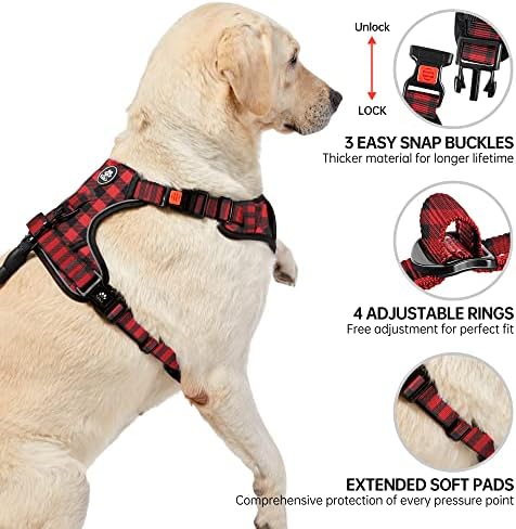 NESTROAD Dog Harness for Small Sized Dog,No Pull Dog Vest Harness Set