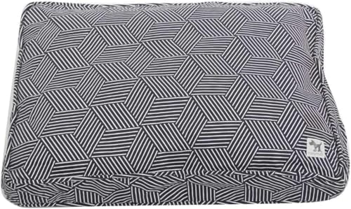 Molly Mutt Dog Crate Pad Cover, 100% Cotton Canvas Cover for Dog or Puppy Crate Bed, Durable, Washable, and Free of Harmful Chemicals, Pre-Shrunk, 30"x21"x2.5", Rough Gem