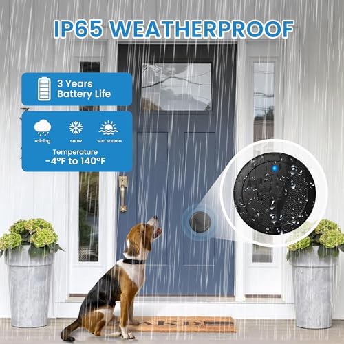 Wireless Dog Doorbell to Go Outside wiht 4 Notification Modes
