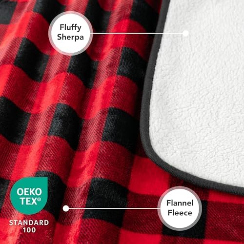 PetAmi Waterproof Dog Blanket Puppy Cat Bed Cover Queen 90x90 Checker Red