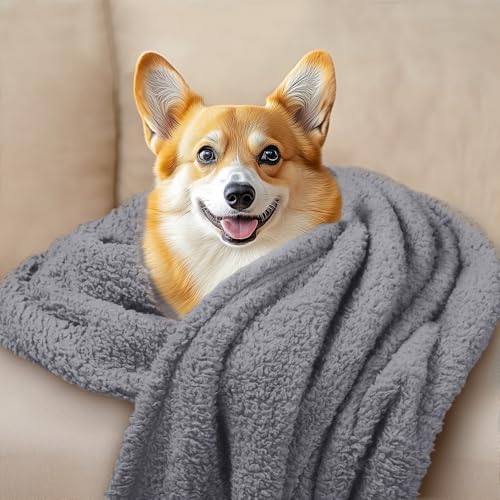 Luciphia 3 Pack Soft Sherpa Fleece Blankets for Dogs Cats Puppies,30"x20"