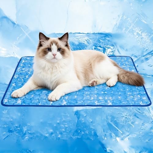 Dog Cooling Mat, Arc-Chill Cooling Fiber Self-Cooling Pad for Dogs - Washable Non-Toxic Summer Pet Mat, Non-Slip Foldable Portable Soft Pad for Indoor Outdoor/Kennel Sofa Bed Floor Car (Small)