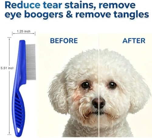 Dog Nail Clipper, Pets Nail Clippers and Trimmers with Safety Guard to Avoid Over-Cutting Toe Nails Cat Claw Trimmer Pet Nail Clipper with Nail File, Flea Tick Combs Brush Grooming for Dogs Cats-3PCS