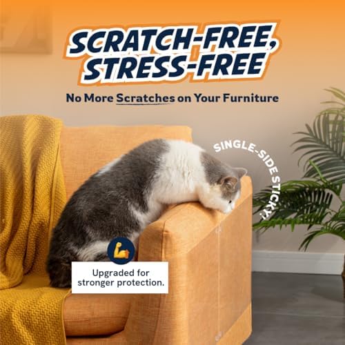 Panther Armor Cat Furniture Protector, 12 Matte Sheets with Twist Pins