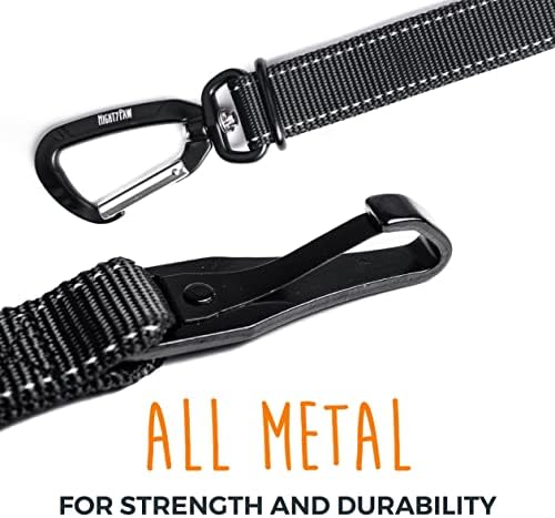 Mighty Paw Dog Seat Belt For Car - LATCH Compatible Adjustable Dog Seatbelt Harness for Small, Medium and Large Pets. Distraction Free Driving, Heavy-Duty Design with Aviation Grade Aluminum Carabiner