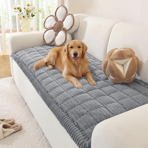 OstepDecor Couch Cover for Dogs, Washable Non Slip Sofa Cover for Pets