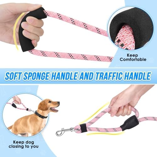 Lukovee Hands Free Dog Leash, 10FT Adjustable Waist-Lead & Shoulder Lead