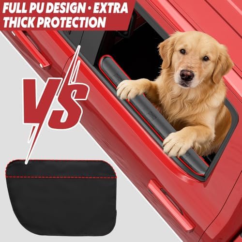 Surfcabin Dog Car Door Protector: 20% Larger Design for Trucks & Large SUVs