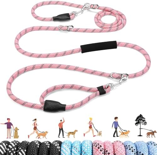 Lukovee Hands Free Dog Leash, 10FT Adjustable Waist-Lead & Shoulder Lead