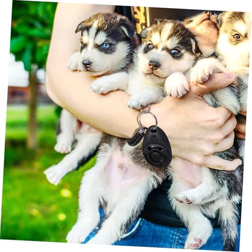 TOYANDONA Dog Training Clicker and Whistle Springy Ringing Whistle Wristband Lightweight for Dogs and Cats Training Tool