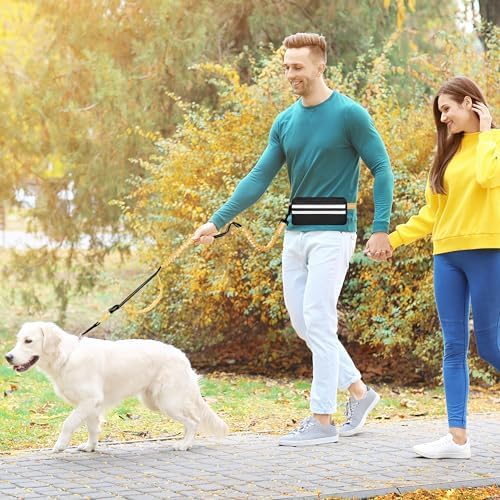 Hands Free Dog Leash with Zipper Pouch for Dog Walking