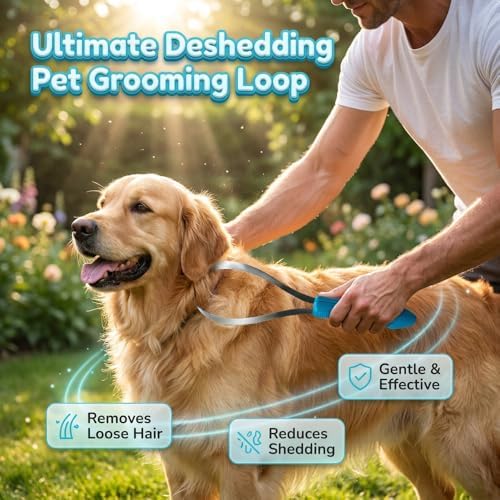 Dual Sided Shedding Blade for Cats & Dogs, Stainless Steel Shedding Blade Deshedding Tool, Curry Comb Pet Grooming Brush for Loose Hair Removal on Short & Long Coats (3PC)